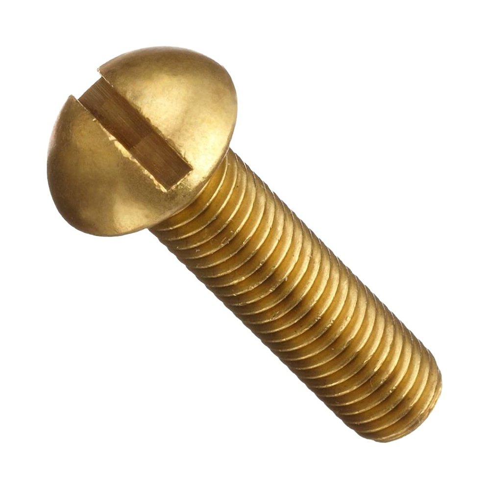 brass machine screw round head